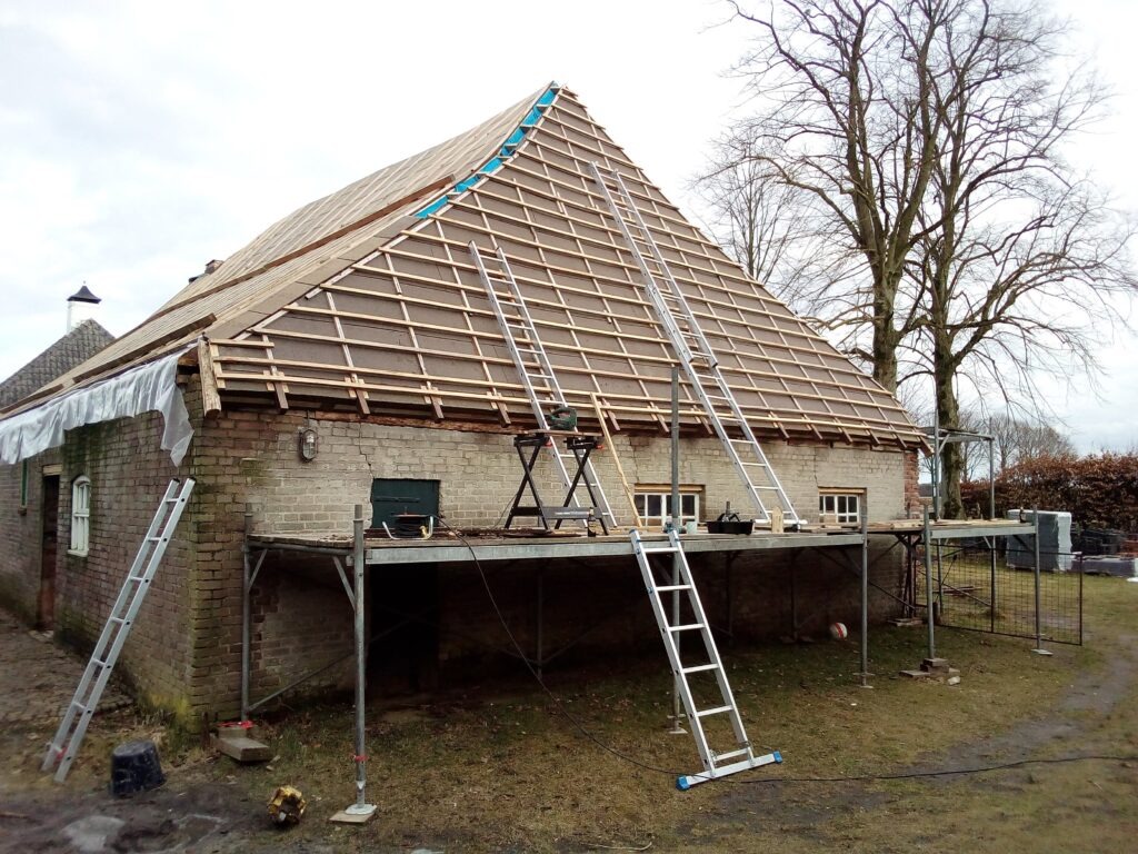 Boerderij de Voort | ecologische verbouwing rieten dak in de Kempen